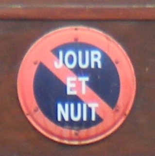 Paris - Sign on a door